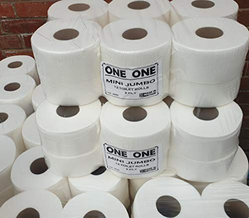 36 Mini Jumbo Toilet Roll 2 Ply PureSoft Tissue UK made not recycled Super Maxx®