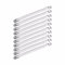 10x SAT Kabel Fensterdurchführung | 20 cm | F-Buchse > F-Buchse | Flachkabel für Fenster & Türen | Koax Durchführung Kupplung Flach Kabel | Weiß | 10 Stück