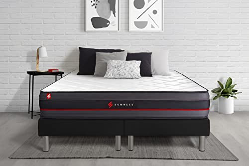 Ensemble Double sommier + Matelas Regen à mémoire de Forme 180x200 | Epaisseur : 24 cm | Confort : Ferme