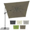 Doppler Sonnenschirm für den Garten 320x240cm Greige-Taupe I Pendelschirm knickbar, drehbar & neigbar - Gartenschirm mit UV-Schutz 50+ I Kurbelschirm aus Aluminium