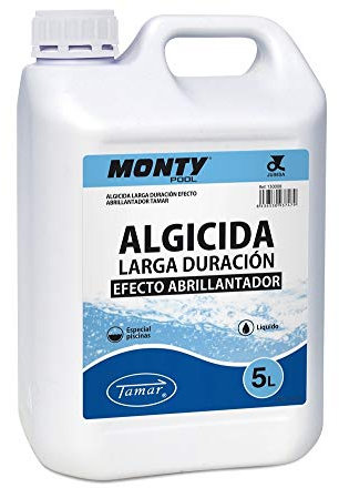 LOLAhome Tratamientos piscinas (incrementador, reductor, floculante) (5 litros, Algicida liquido)