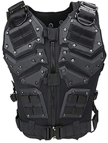 Gettesy Taktische Weste Militär Paintball Weste, Mehrzweck-Einsatzweste Tactical Ausrücstung für Airsoft Camping Wandern CS Feld Outdoor