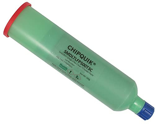 Chip Quik Lötpaste in Kartusche 500g (T3) Sn42/Bi57.6/Ag0.4 Niedrigtemperatur