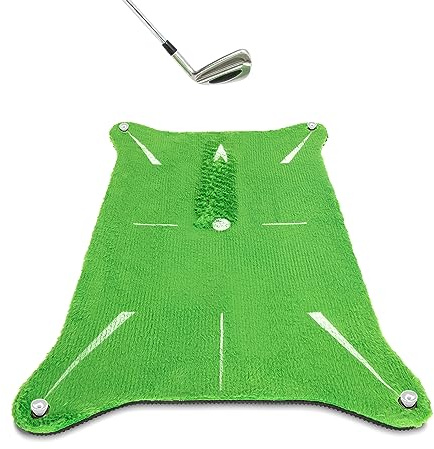 GoSports Swing Spot Outdoor-Golfschwung-Trainingsmatte – zeigt Schlägerweg beim Aufprall an, um Scheiben, Haken und mehr zu erkennen und zu fixieren