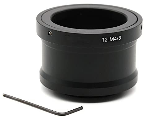 JINTU T2 Teleobjektiv Adapter T-Mount-Objektiv T-Ring Kompatibel mit Micro-Four-Thirds Mikro 4/3 M43 Adapter EP5 E-PL7 GH4 GH5 GF6 Spiegellose Kameras