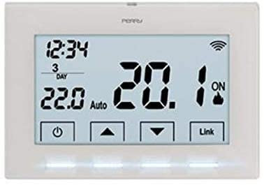ECI ELETTROFORNITURE Perry 1TXCR028WIFI Cronotermostato Wireless per Caldaia, 3 V, Comandabile Direttamente da Smartphone
