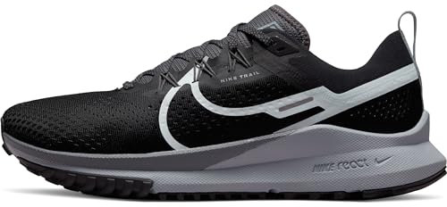 NIKE React Pegasus Trail 4, Zapatillas Hombre, Black Aura Dark Grey Wolf Grey, 38.5 EU