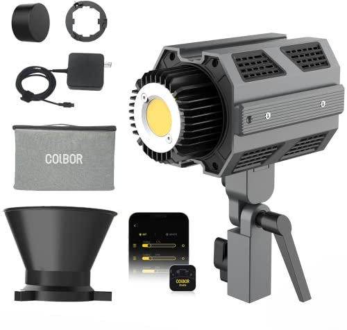 COLBOR - CL60 COB-Videoleuchte - Beste Studioleuchte für Video bei Bi-Color COLBOR CL60 - Ultrakompakte Größe mit Aluminiumgehäuse