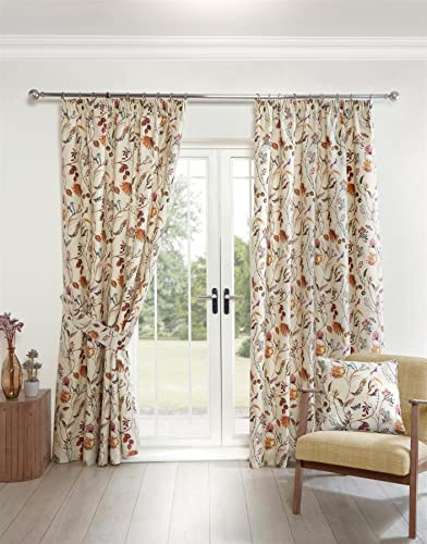 Sundour Grove Floral Pencil Pleat Curtains Multi 90x72