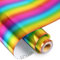 VINYL FROG HTV-Vinyl-Rolle, Metallic-Folie, 30,5 x 3,6 m, Regenbogen-Chrom, Wärmetransfer-Vinyl, zum Aufbügeln, einfach zu schneiden und zu entgitten, DIY Heat Press Design für T-Shirts