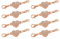 sourcing map 8Pcs Magnetic Jewelry Clasps, Heart Rhinestone Magnetic Clasps Locking Closures with Lobster Clasps for Bracelet Necklace (Rose Gold)