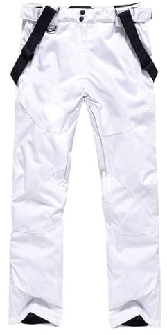 ALSOGO Herren Ski Bib Hose wasserdichte Winddichte Schneehose Outdoor Hose Snowboard Lätzchen mit Abnehmbarem Riemen
