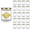 Espirito Rebelde 20 Pots en Verre Carrés pour Épices 150ml avec Couvercle Doré | Bocaux Rangement Cuisine | Épices, Confiture, Yaourt