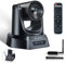 TONGVEO 5.8GHz Wireless Conference Room Webcam, Church Live Streaming 3X USB 1080P 60fps PTZ Camera for Worship Services Online Conference, Works with Zoom, Skype OBS Easy to Set Up