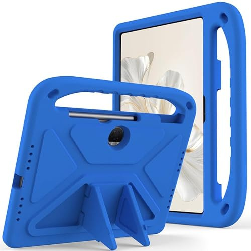 Kids Case For Honor Pad 9 12.1 Inch 2023, EVA Foam Lightweight Shockproof Duarable, Tablet Cover with Handle Stand Case For Children Firendly, Blue