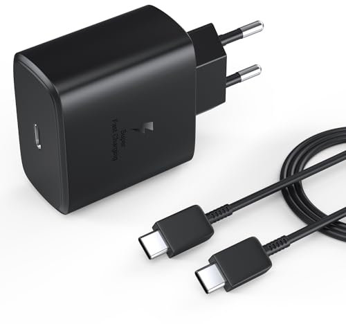 45W USB C Ladegerät für Samsung S24 PD3.0 Super Schnellladegerät 2.0 für Samsung Galaxy S24 Ultra/S24+/S23 Ultra/S23+/S22/A54,Z Fold/Flip 5,Tab S9 Ultra/S9, PD 3.0 PPS Type C Netzteil Ladegerät mi
