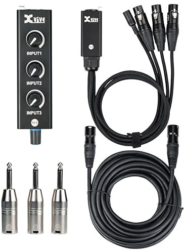 XVIVE Mezclador personal portátil de 3 canales