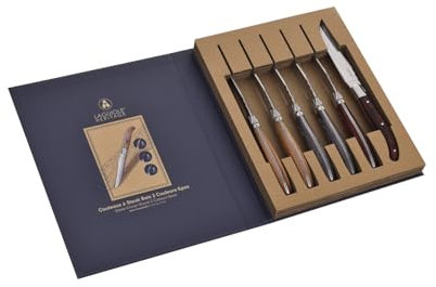 LAGUIOLE HERITAGE - Coffret, Couteaux, 6pcs, Bois de Pakka, Acier Inoxydable