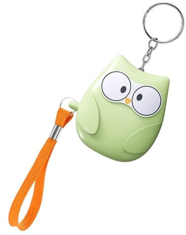 Llavero de alarma de seguridad,Llavero de alarma para mujer, Llavero de seguridad portátil pequeño y bonito de 130 dB, Dispositivos de protección personal multifuncionales con pilas para mujeres, niña