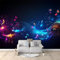 Fototapete Vlies Tapete Bunt Leuchtende Musiknoten 300x210 cm 3D Effekt Wandbild Wandtapete Moderne Wohnzimmer Mural Schlafzimmer Kinderzimmer TV Hintergrund Wand Dekora