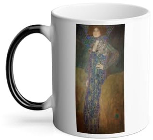 Thermoreagierende Tasse Magische Tasse – Gustave Klimt/Portrait d'Emilie Floge 1904 – 325 ml