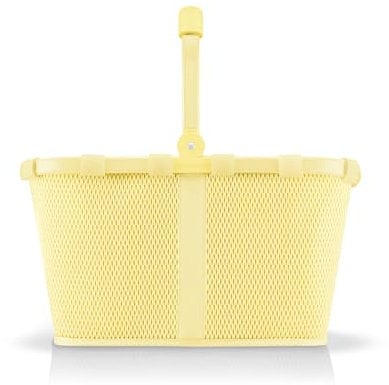 reisenthel carrybag frame mesh lemon – Stabiler Einkaufskorb mit viel Stauraum und praktischer Innentasche – Elegantes und wasserabweisendes Design