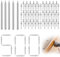 Xiciki 500 Stück Doppelkopf Sockelleisten Nägel,Doppelköpfige Nägel,Doppelseitige Nägel,Nagel für sockelleisten,Stahlnägel für Betonwände,Ideal für Heimwerkerprojekte und Renovierungen
