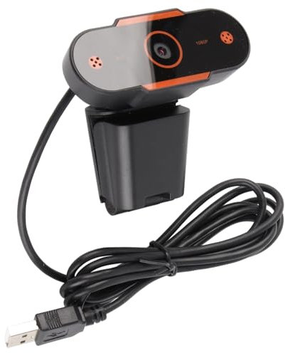 Phefop Webcam Digitale Multifunzione Full HD 1080P per Conferenze di Registrazione Video in Diretta, Webcam USB per Tablet, Laptop, Desktop, Fotocamera per PC Elegante e Semplice per