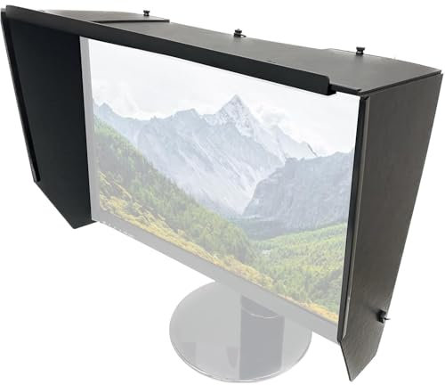 MAWTUJZX überwachen Sie Sunhood, Desktop Computer Sunshade, 41-71 cm Einstellbar, Tragbarer Video Monitor Hood Sunshade Sunhood, Datenschutzschutz, Pc-bildschirmhaube, Für Büro, Spiele Spielen