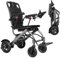 Lightweight Electric Wheelchair, Weighs Only 13 kg Foldable Power Wheelchairs for Adults, Dual Braking System, Intelligent Folding, All Terrain, Travel Size
