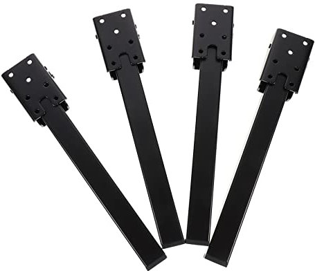 SOIMISS 4 Stück Faltbare Tischbeine für Laptop Tische Robuste und Langlebige Möbelbeine Tragfähigkeit für DIY und Campingtische Schwarz