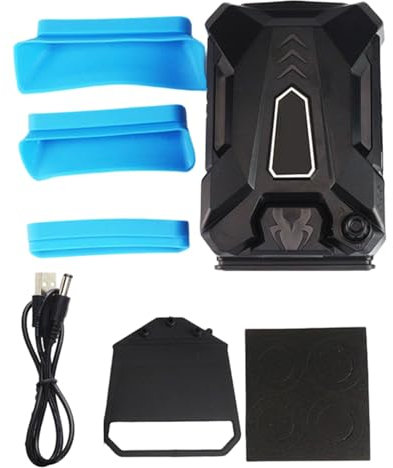 Laptop Cooling Pad, USB Fan, External Cooler, Automatic Mode Option, Manual Speed Control, Compact Size, Quick Heat, Easy Computer, Travel Use, 6.89x3.39x2.05 inches