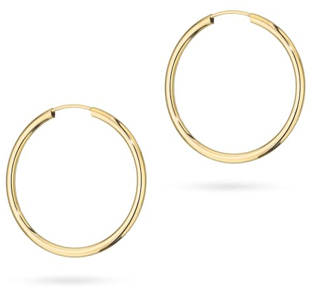 MARKO Echtgold 8 Karat (333) Damen Creolen 25mm – Große Gold Ohrringe aus Gelbgold | Edler Schmuck für Frauen – Perfekt für Alltag & besondere Anlässe