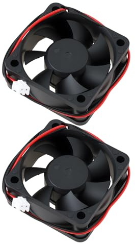 ECSiNG Lot de 2 Ventilateurs de Refroidissement pour Boîtier D'ordinateur 12 V 74 A 50 X 50 X 20 Mm avec Prise