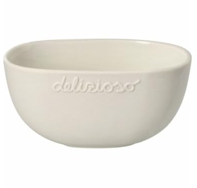 Räder Schälchen „delizioso“ – Ovale Dip-Schale aus Steinzeug – Cucina Italiana Kollektion – Beige