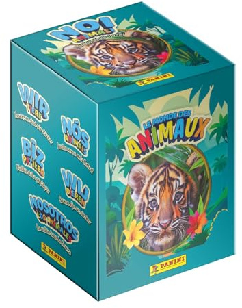 Panini Le Monde des Animaux Boite de 36 Pochettes