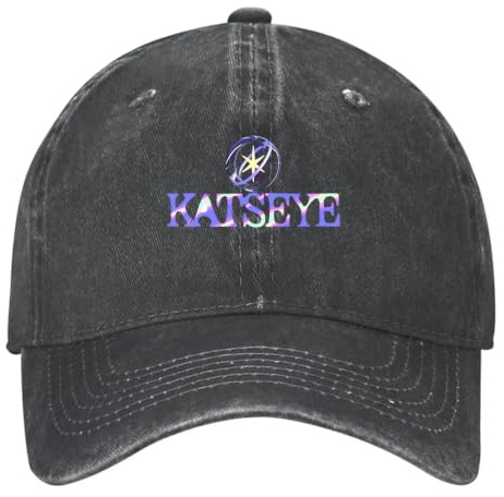 DFARYUP Kappe Herren KATSEYE, Lightweight Baseballcap Sonnenhut, für Outdoor-Aktivitäten wie Angeln, Camping und Jagd verwendet Werden, Classic(Black)
