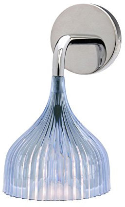 Kartell E' Lampada Applique da parete E14, Azzurro, 13.5ⵁx14.5 cm