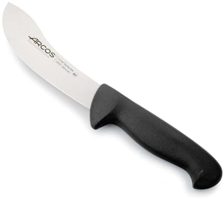 Arcos Coltello da Scuoiatura con Lama in Acciaio Inossidabile 160 mm – Manico Ergonomico in Polipropilene, 2900 – Nero, Disponibile in Diversi Colori per Facilitare l'Identificazione