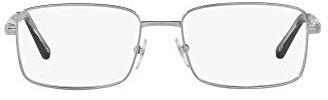Sferoflex Mens SF2262 Square Prescription Eyewear Frames, Gunmetal/Demo Lens, 53 mm