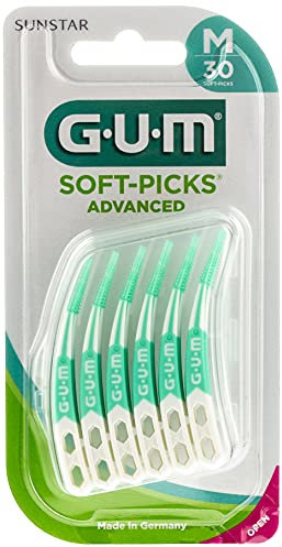 Gum Morbidi Scovolini Dentali con Custodia da Viaggio, Regolari, 30 Pezzi