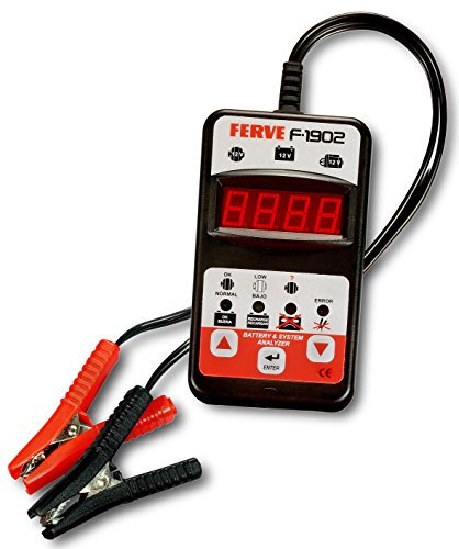 Ferve F-1902 Analizador de Baterías, Alternadores y Motores de Arranque de 12V