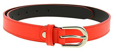 FASHIONGEN - Damengürtel aus italienischem Leder, LUNA - Rot, 105