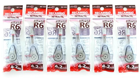 6 Ersatzteile für OfficeBox Korrekturband, 4,2 mm x 6 m