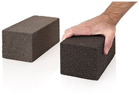 García di Pou 213.37 mattoni pulizia Grill, 20 x 10 x 9 cm, 12 pezzi, nero