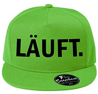 OwnDesigner Läuft Cap Reine Farbe Baseboard Baseballkappe Kappe, Mütze (408-Cap5P-5Grun)