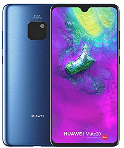 Huawei Mate 20 - Smartphone De 6.53 (Octa-Core, Ram De 4 GB, Memoria De 128 GB, Cámara De 16+12+8 MP, Android 9.0) Color Azul (Midnight Blue)