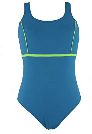 Melburne: Intero Donna Piscina anticloro 100% Made in Italy Foderato Davanti (52 XL, Nordic)