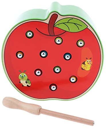 Fenteer Montessori Magnet Fangen Insekten Würmer Spiel Pädagogisches Spielzeug