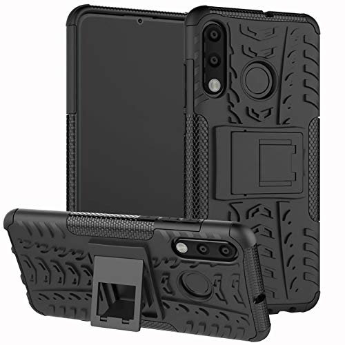 Verco Schutzhülle für Huawei P30 Lite Hülle, Armor Outdoor Handyhülle für P30 Lite Case Panzer Hardcase [Cover geeignet für Baustelle], Schwarz